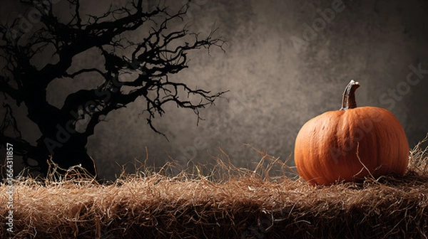 Obraz halloween pumpkin in the forest