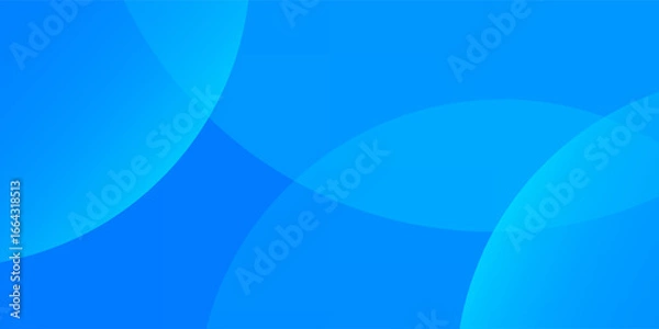 Fototapeta Abstract background blue with dynamic circle shape elements gradient background. Trendy geometric. Modern wallpaper presentation, backdrop, invitation