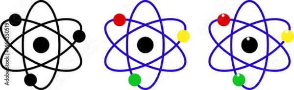 Fototapeta Atomic Symbols Vector Set