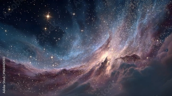 Obraz Night sky with stars