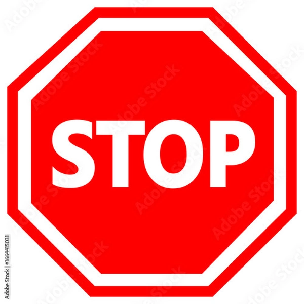 Obraz stop traffic sign