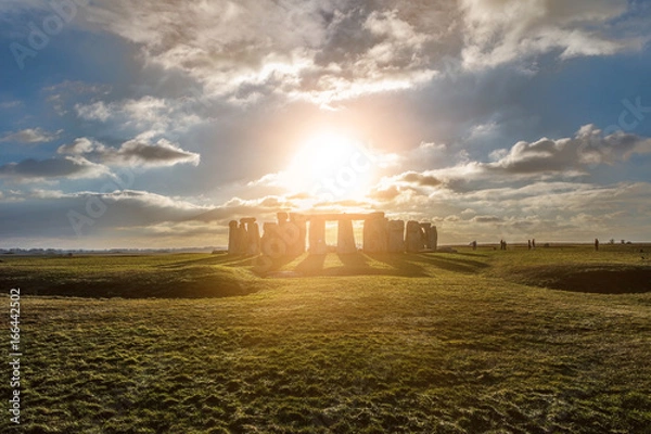 Obraz Stonehenge pod słońcem, Wiltshire, Anglia