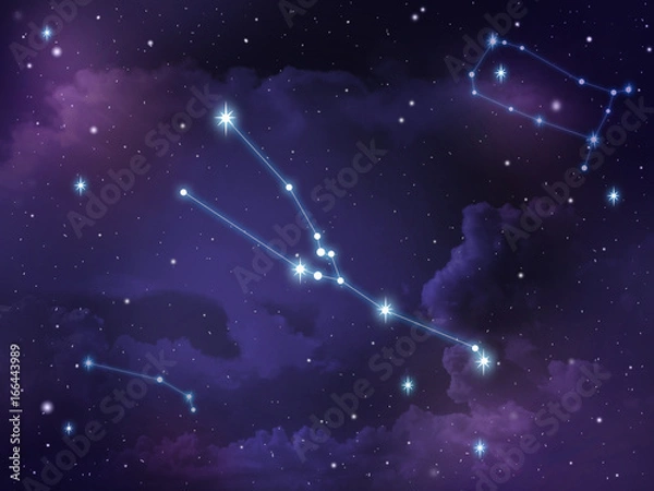 Fototapeta Taurus constellation star Zodiac