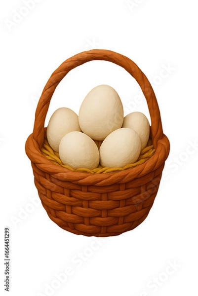 Obraz eggs in a basket