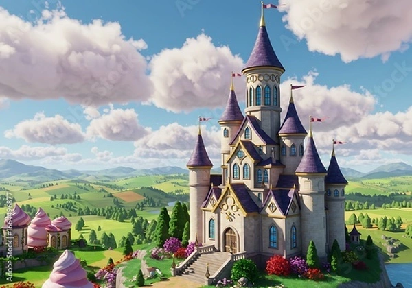 Obraz Sugarplum Castle's Dawn