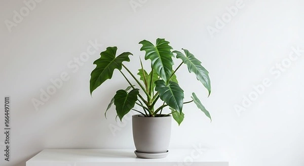 Obraz Serene Philodendron: A Study in Green