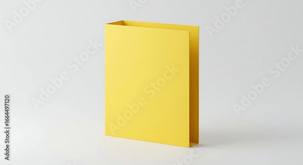 Obraz Yellow Two-Pocket Folder, Studio Shot