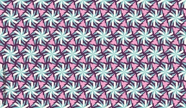 Fototapeta Boho Tiles Vibrant Mandala Fiesta Patterns geometric seamless