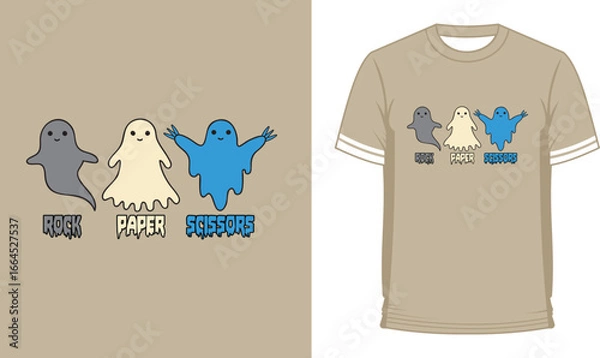 Fototapeta Halloween Ghost T Shirt Design