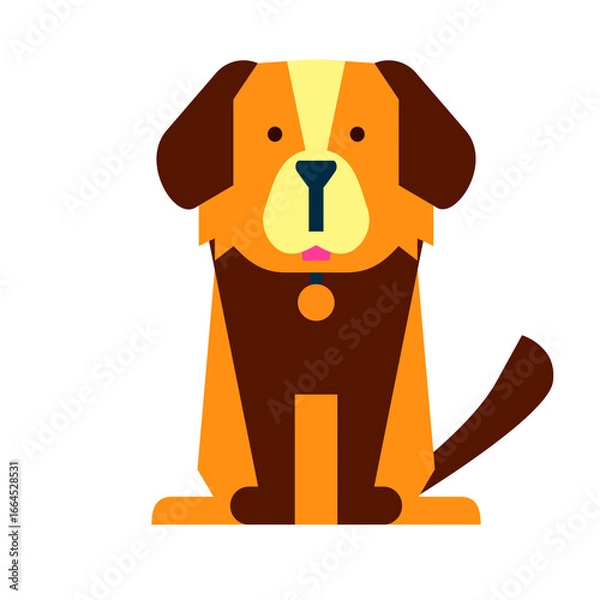 Fototapeta dog with a bone