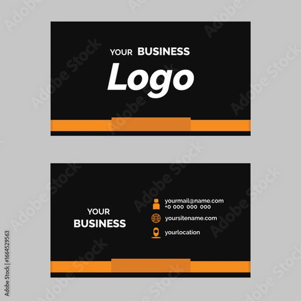 Obraz business card design  template