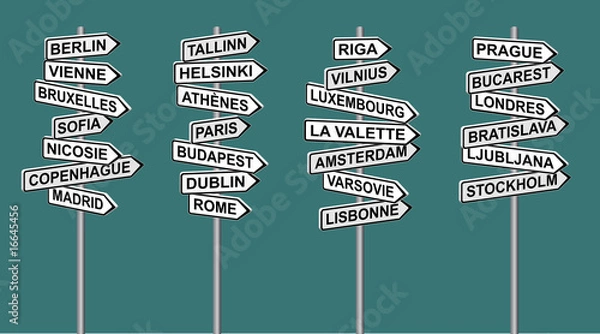 Obraz panneaux europe 2