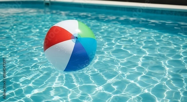 Fototapeta Summer's Embrace: Poolside Serenity