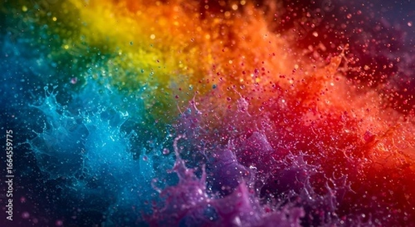 Fototapeta Chromatic Chaos: A Symphony of Color