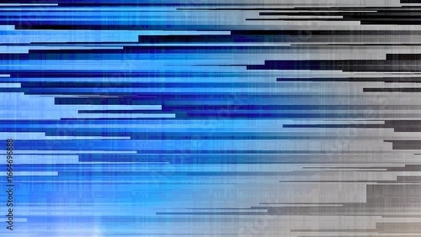 Obraz ブルーのスピードライン｜高速グラデーション｜ボーダーライン
