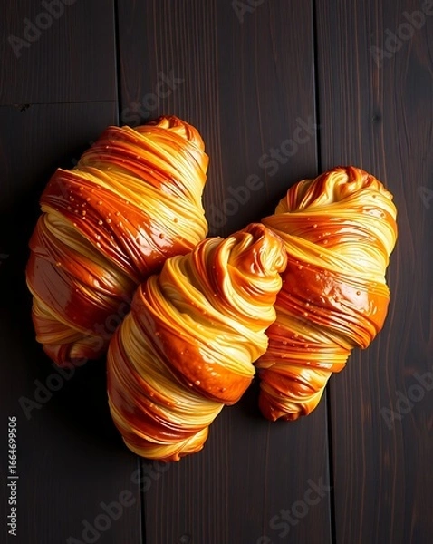 Obraz Fresh Croissants on Table