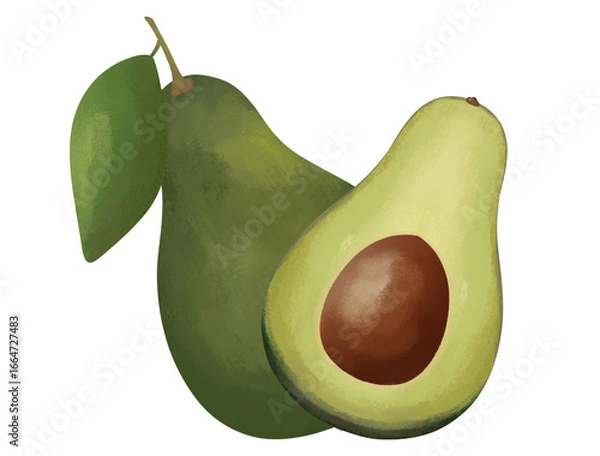 Fototapeta Avocado Illustrations