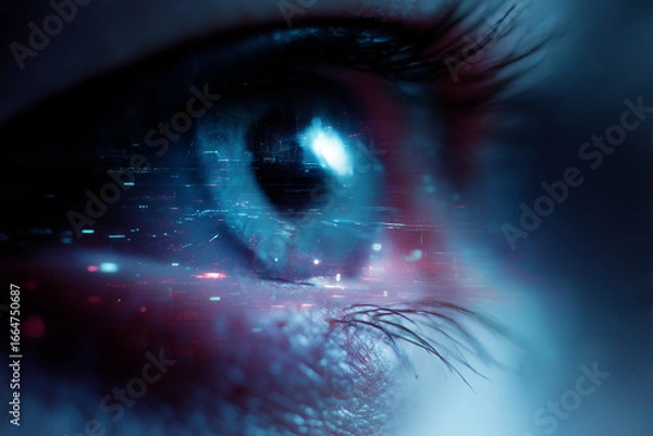 Obraz Futuristic digital eye
