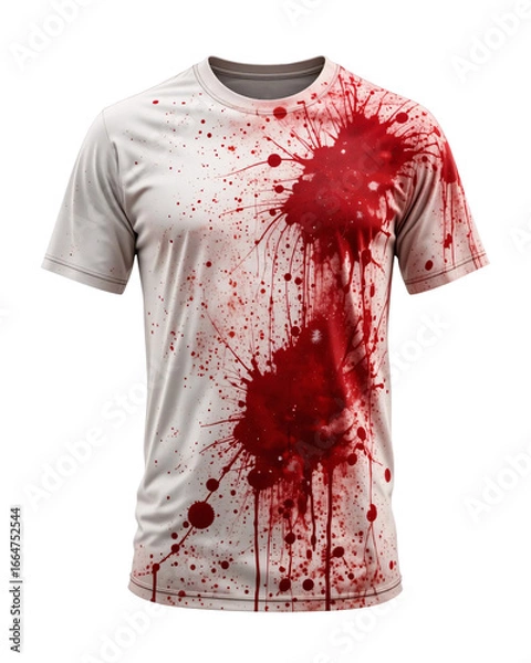 Obraz Dirty Stained T Shirt Isolated