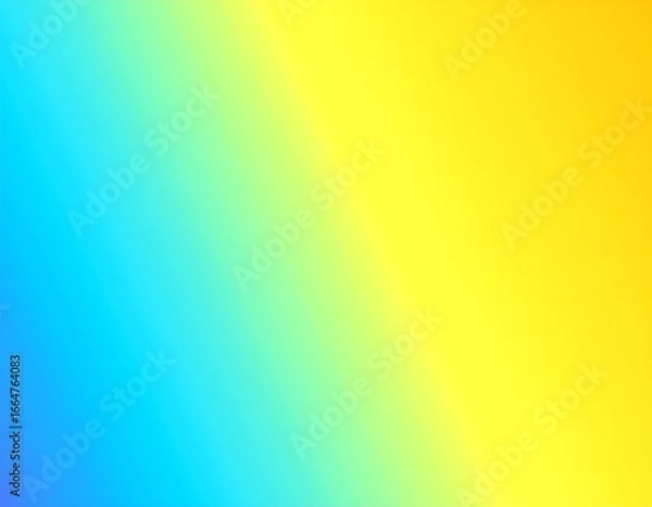 Fototapeta Abstract gradient background with cool-toned blues transitioning into warm yellows