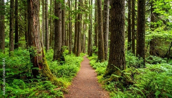 Obraz Lush forest path (1)