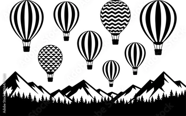 Obraz "Mountain Skies and Hot Air Dreams"