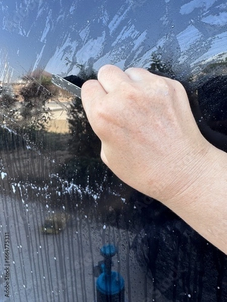 Fototapeta hand and water