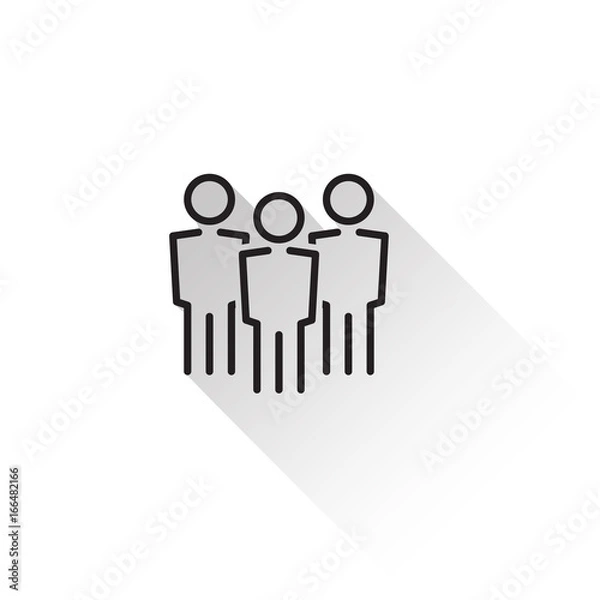 Fototapeta People Work  Group Team - Vector Flat Icon
