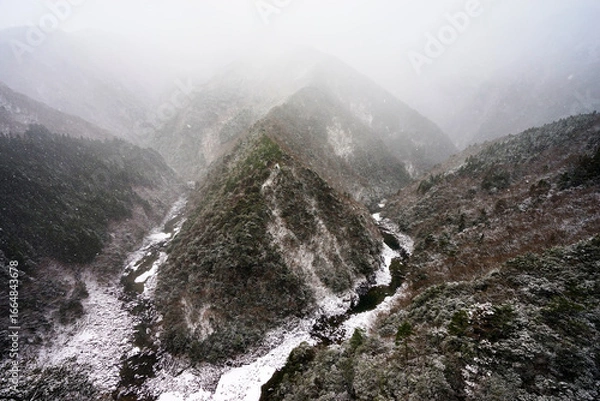 Obraz 徳島県祖谷峡ひの字渓谷