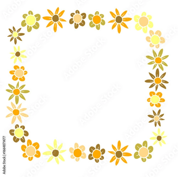 Obraz floral frame with flowers