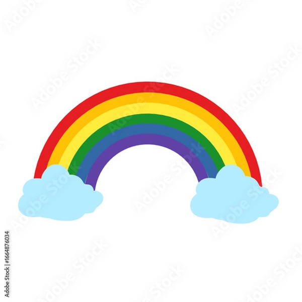 Fototapeta rainbow vector illustration