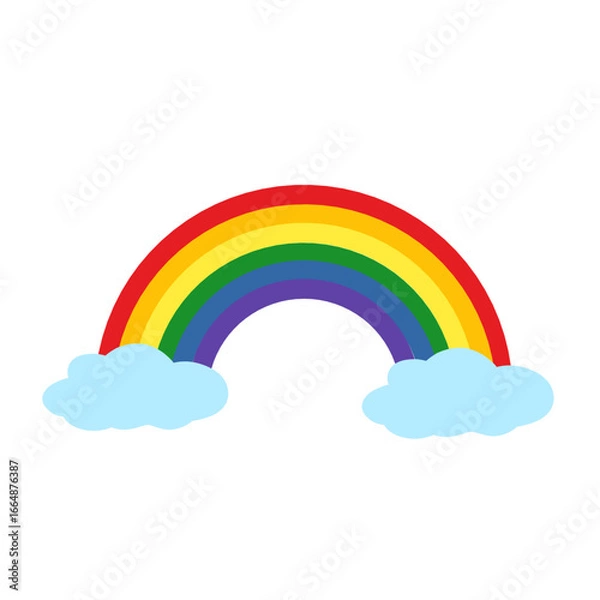 Fototapeta rainbow vector illustration