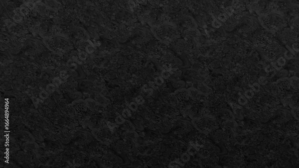 Fototapeta Dark Textured Surface A Close-Up View of a Rough, Black Background for Design and Presentation