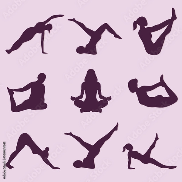 Fototapeta illustration yoga