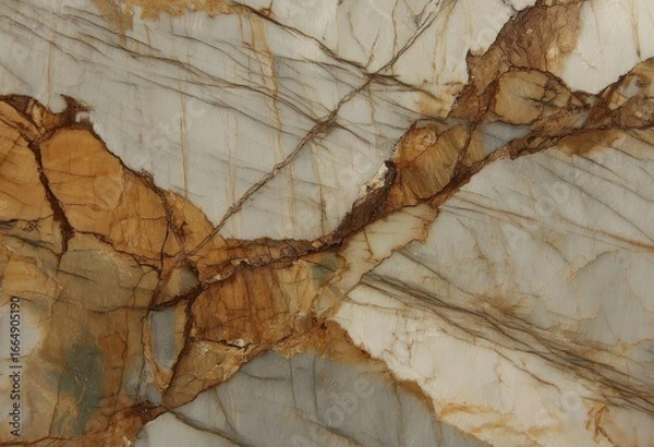 Fototapeta Detailed close-up view of a natural stone surface.