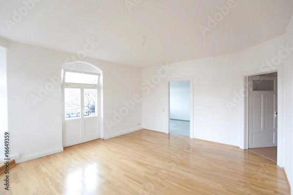 Fototapeta Salon pustego starego apartamentu budynku