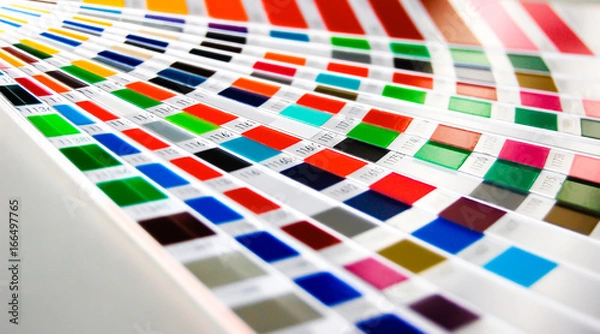 Obraz Folienfarben Regenbogen Farbfächer