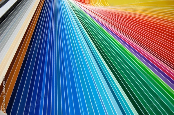 Obraz Folienfarben Regenbogen Farbfächer