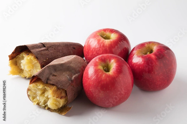 Obraz 焼き芋とリンゴ