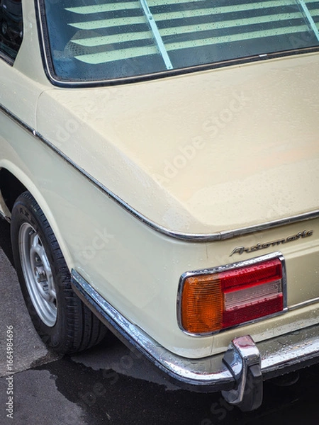 Obraz vintage car headlight