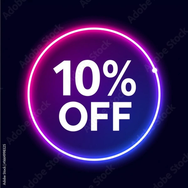 Fototapeta sale button with reflection