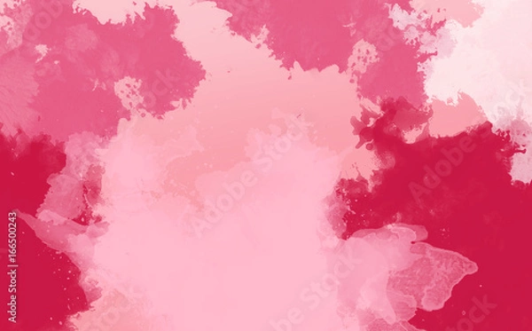 Obraz Czerwone kolorowe tło akwarelowe.