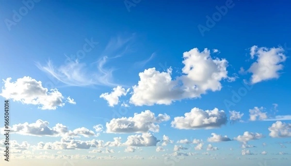 Fototapeta Blue Sky with White Cloudscape.