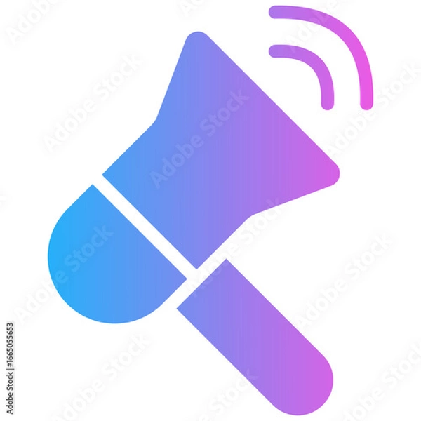 Obraz advertising gradient fill icon