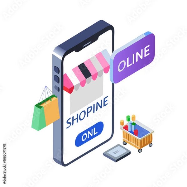 Obraz shopping cart icon