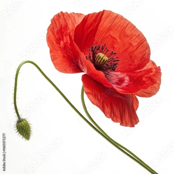 Obraz red poppy flower