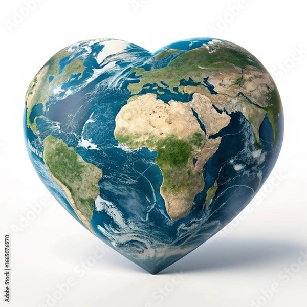 Obraz heart shaped globe