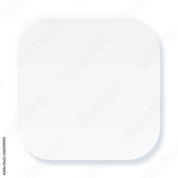 Fototapeta Neumorphic UI / UX Element Outward Square Shape