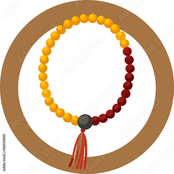 Fototapeta  Islamic Prayer Tasbih Beads Vector