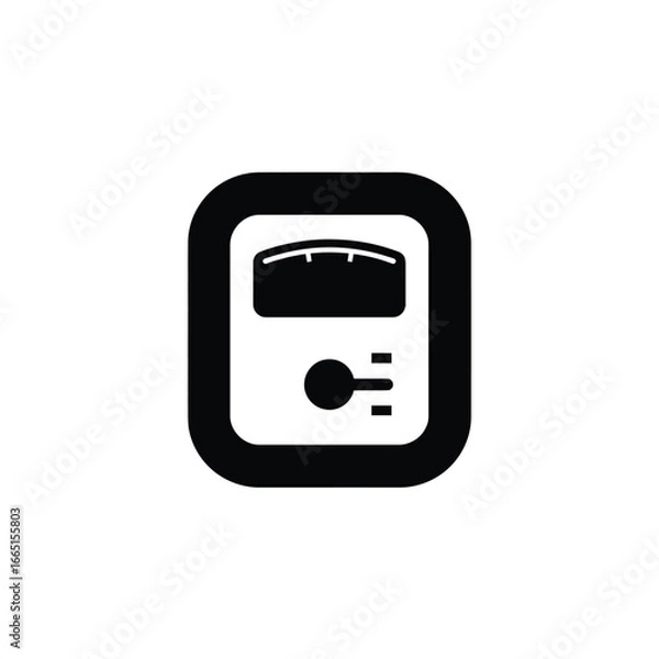 Fototapeta Electrical tester device with lightning bolt symbol and spark icon